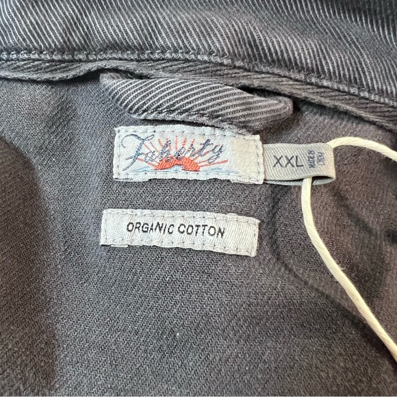 Faherty Women's Overland Twill Jumpsuit Size XXL Color Charcoal Gray organic AB - Picture 9 of 15